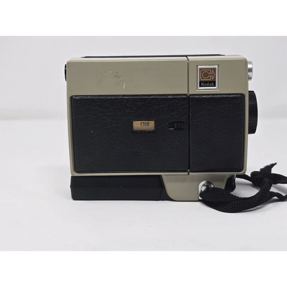 Vtg Kodak Hawkeye Instamatic Model B Movie Camera 8 MM W Manual & Case Untested